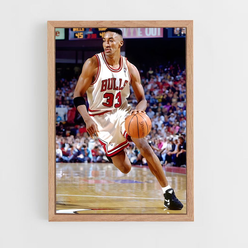 Poster Scottie pippen – affiche Basketball (vue 4)